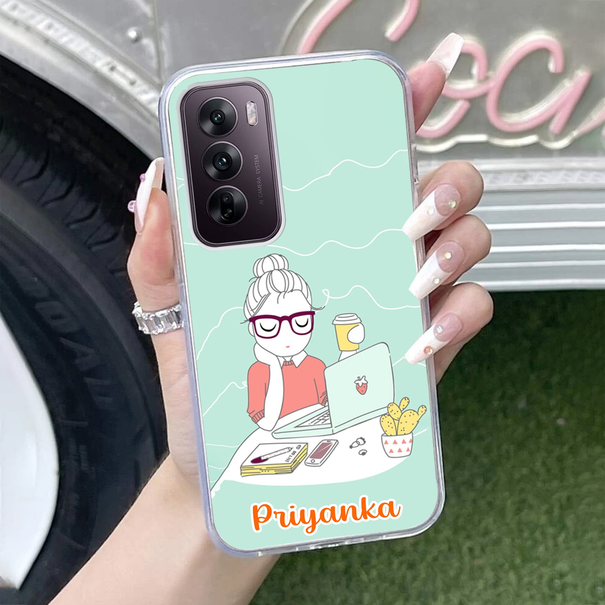 Creator Girl Customize Transparent Silicon Case For Oppo ShopOnCliQ