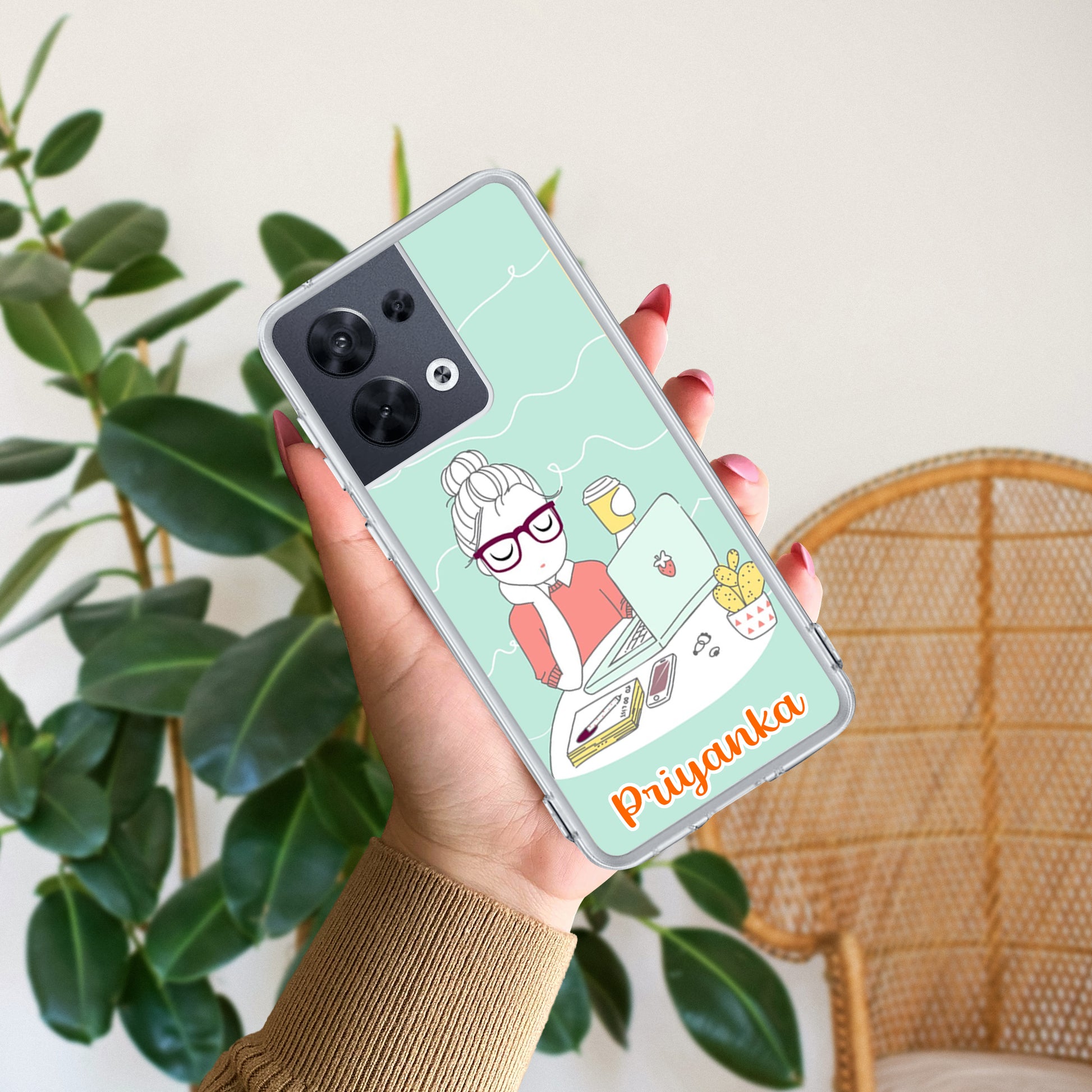 Creator Girl Customize Transparent Silicon Case For Oppo ShopOnCliQ