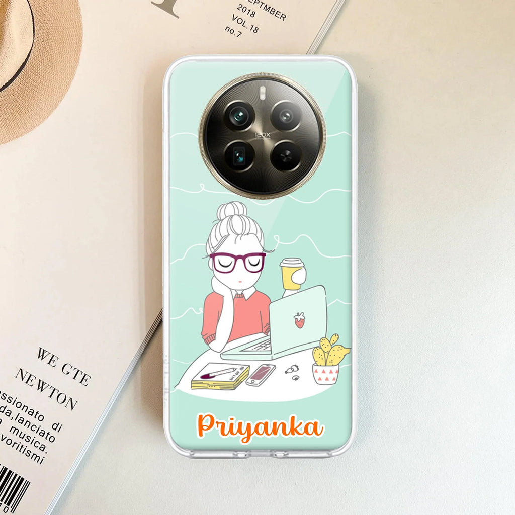 Creator Girl Customize Transparent Silicon Case For Realme P1 Pro 5G