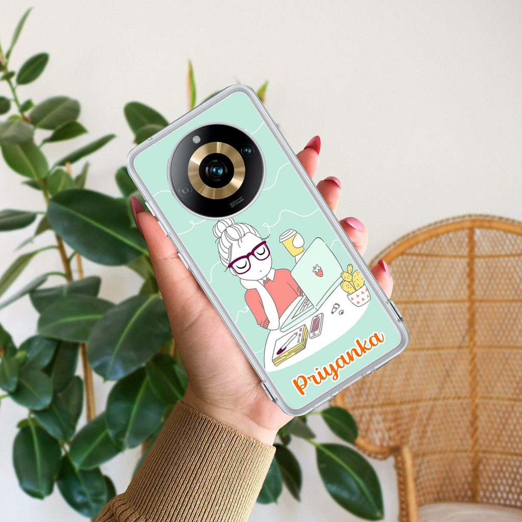 Creator Girl Customize Transparent Silicon Case For Realme P2 Pro 5G