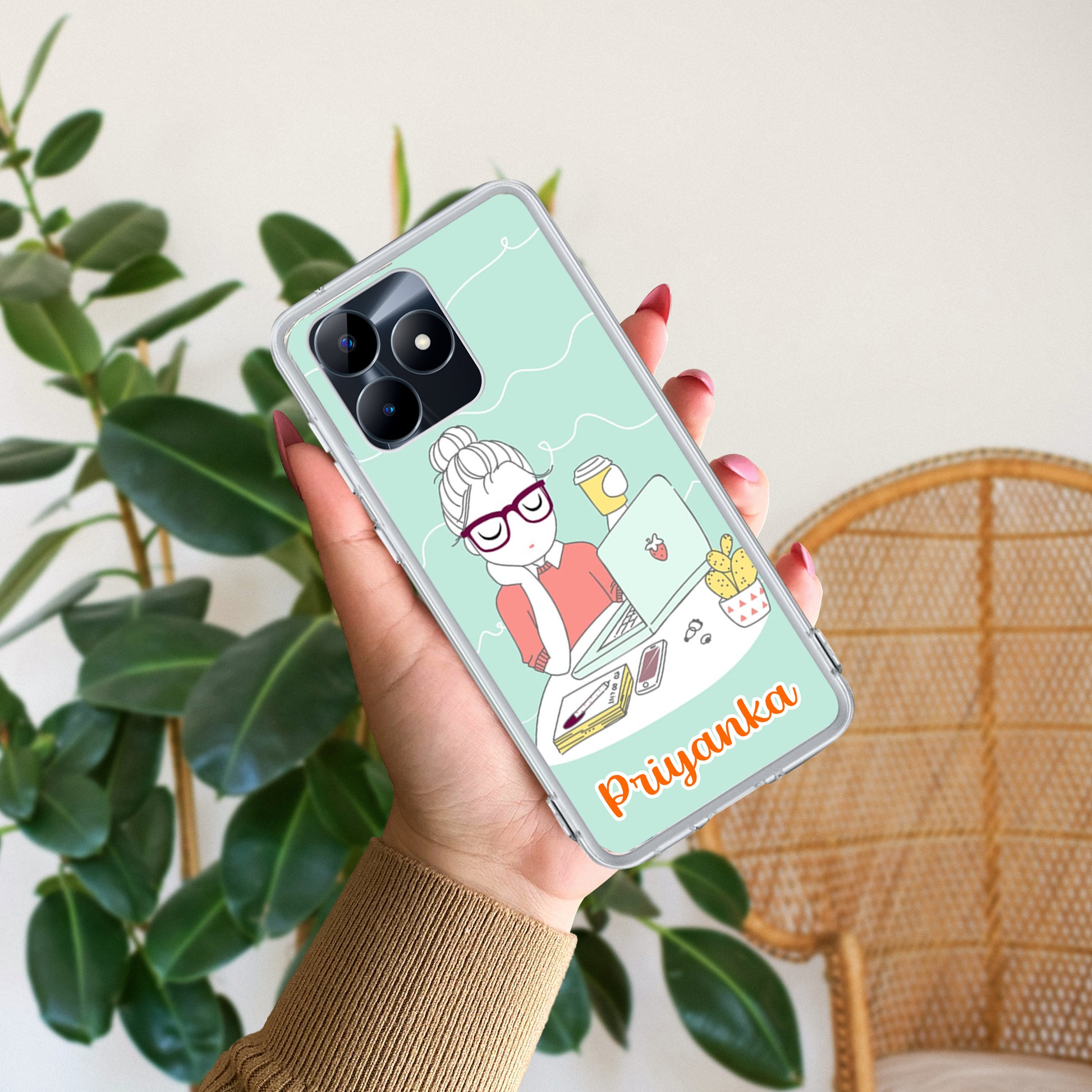 Creator Girl Customize Transparent Silicon Case For Realme/Narzo - ShopOnCliQ