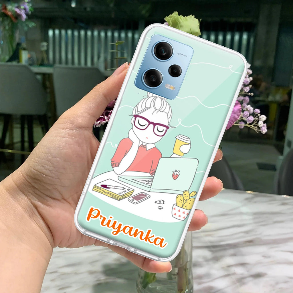 Creator Girl Customize Transparent Silicon Case For Redmi Note 10 / 10S