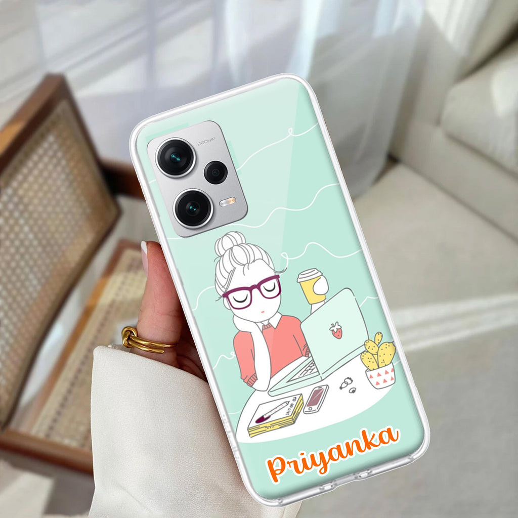 Creator Girl Customize Transparent Silicon Case For Redmi/Xiaomi - ShopOnCliQ