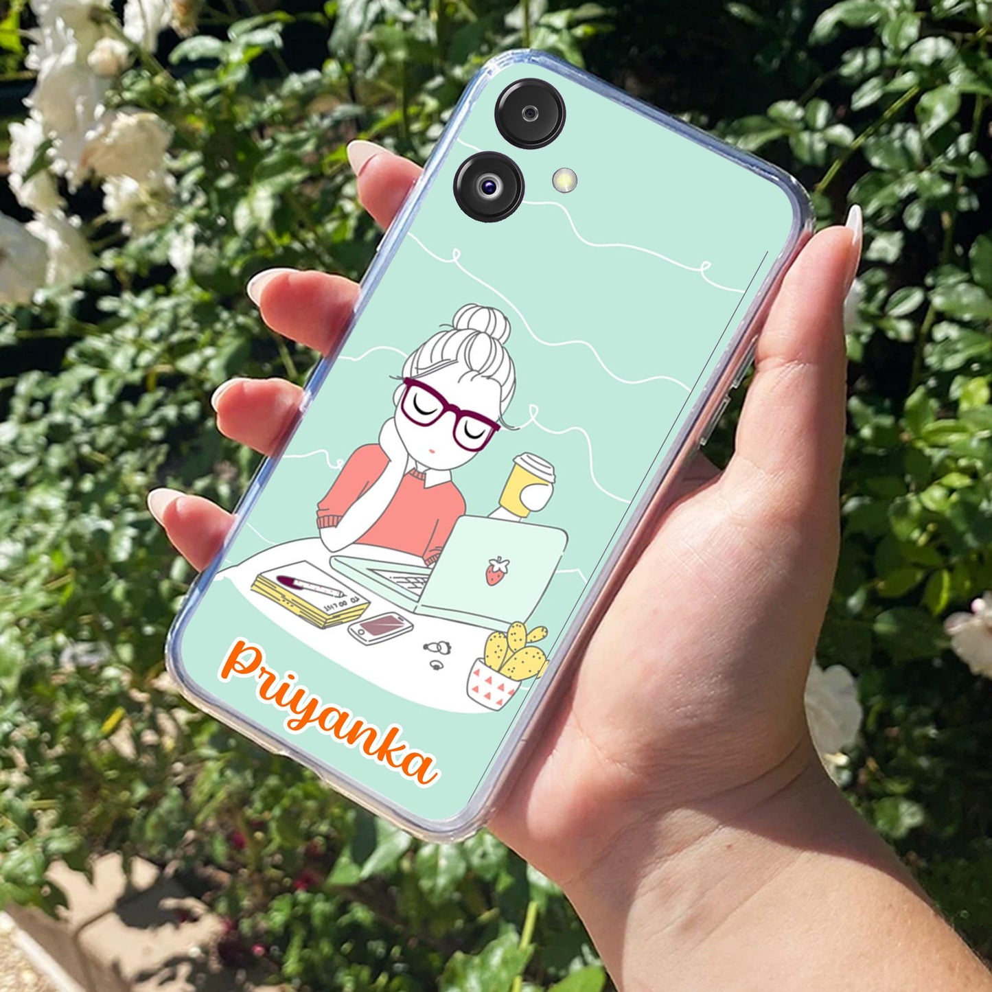 Creator Girl Customize Transparent Silicon Case For Samsung