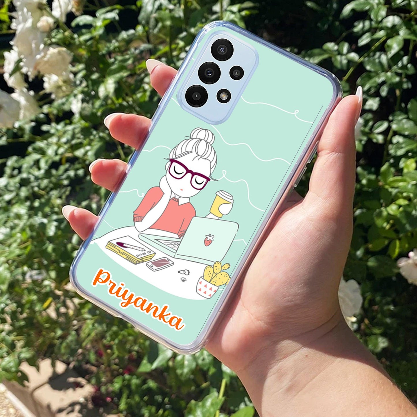 Creator Girl Customize Transparent Silicon Case For Samsung