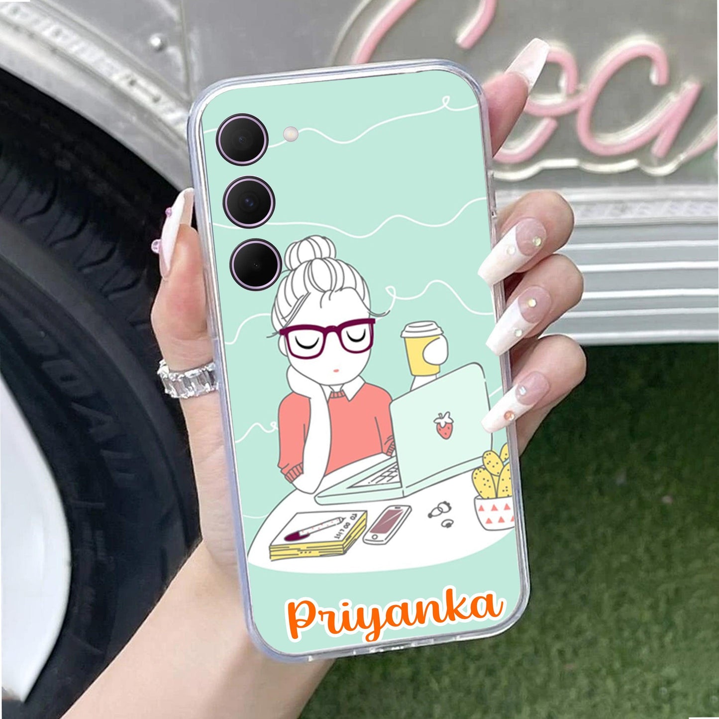 Creator Girl Customize Transparent Silicon Case For Samsung