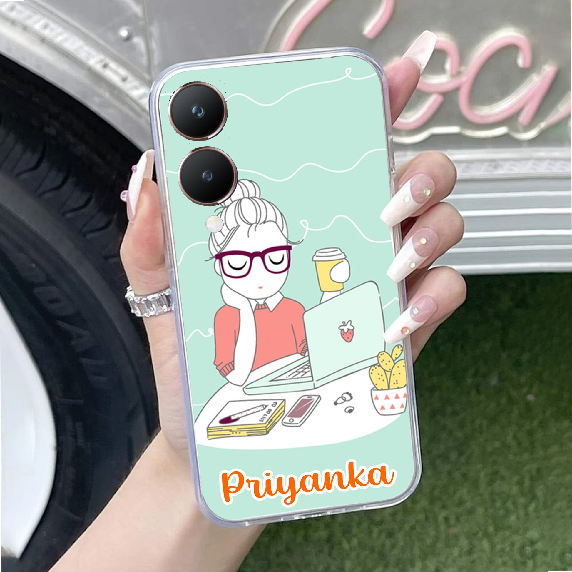 Creator Girl Customize Transparent Silicon Case For Vivo ShopOnCliQ