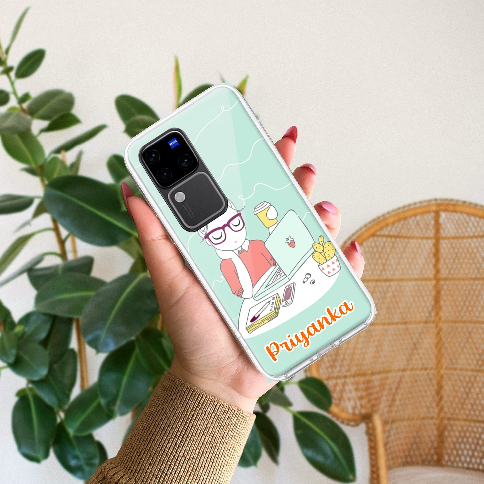 Creator Girl Customize Transparent Silicon Case For Vivo ShopOnCliQ