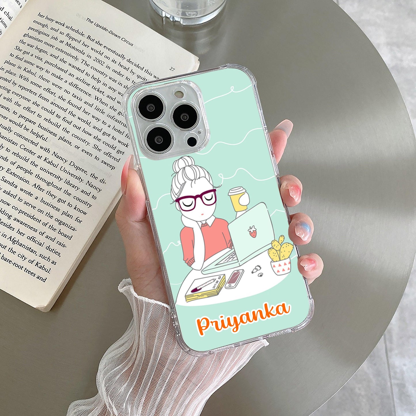Creator Girl Customize Transparent Silicon Case For Vivo