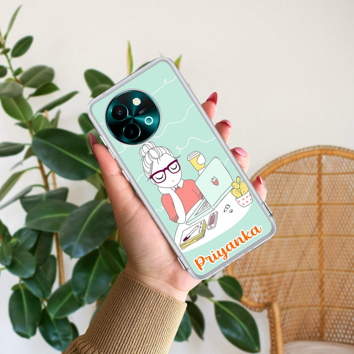 Creator Girl Customize Transparent Silicon Case For Vivo ShopOnCliQ