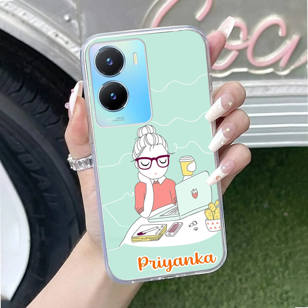 Creator Girl Customize Transparent Silicon Case For Vivo T2 Pro 5G