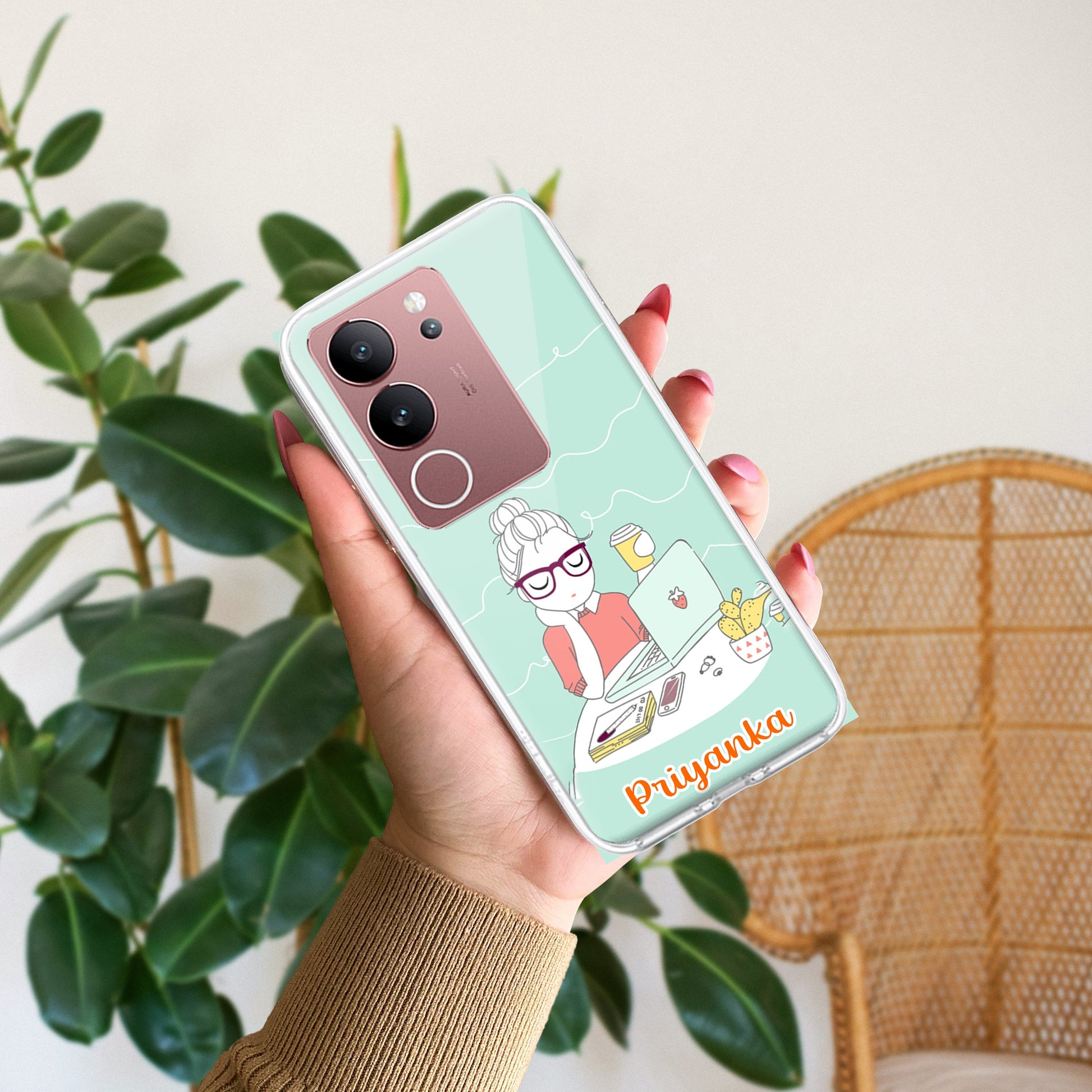 Creator Girl Customize Transparent Silicon Case For Vivo ShopOnCliQ