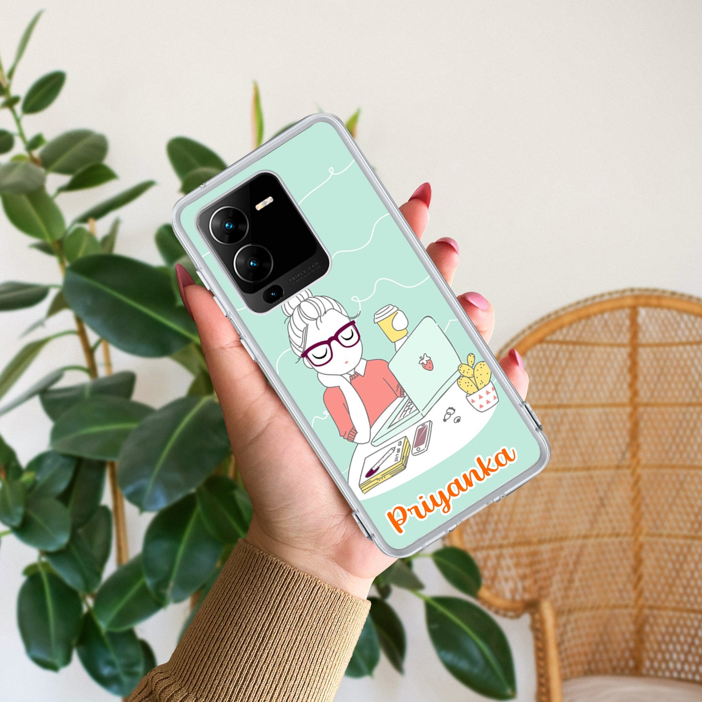 Creator Girl Customize Transparent Silicon Case For Vivo ShopOnCliQ