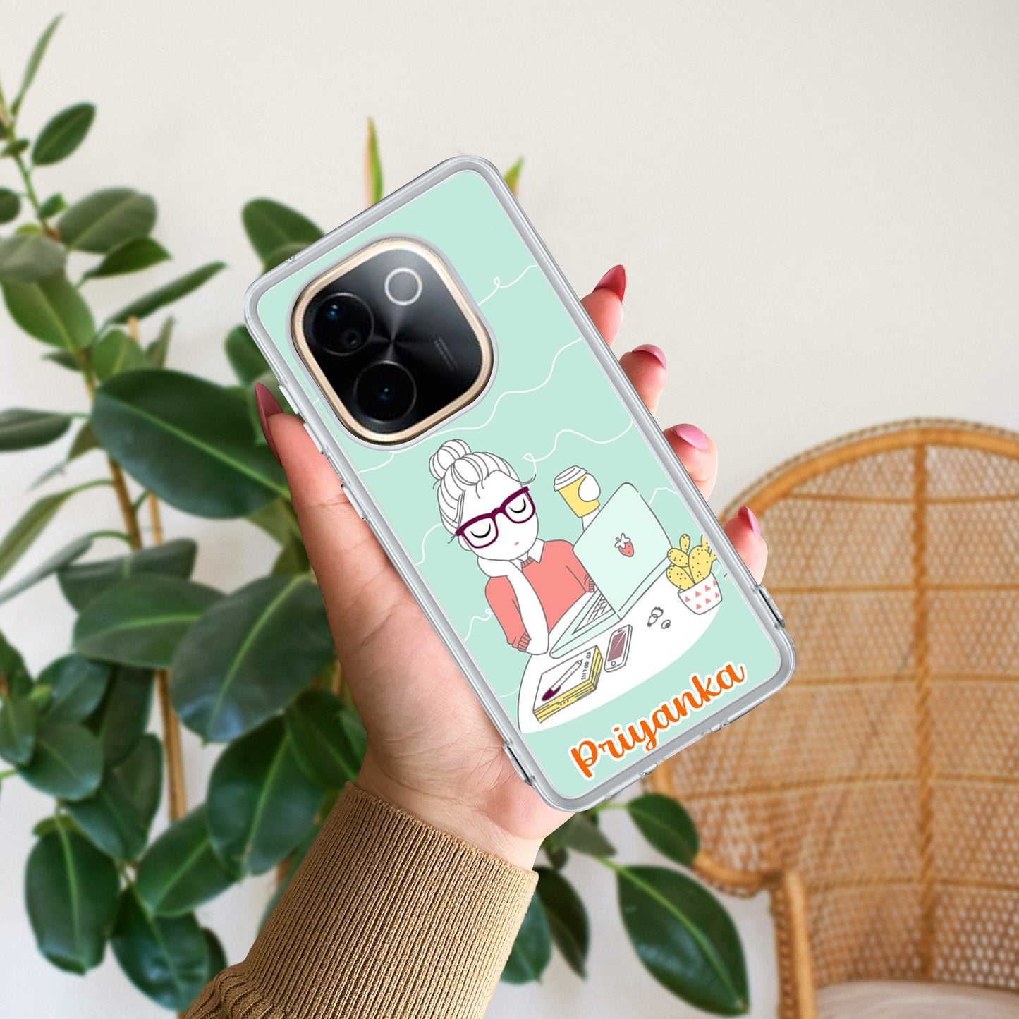 Creator Girl Customize Transparent Silicon Case For Vivo ShopOnCliQ