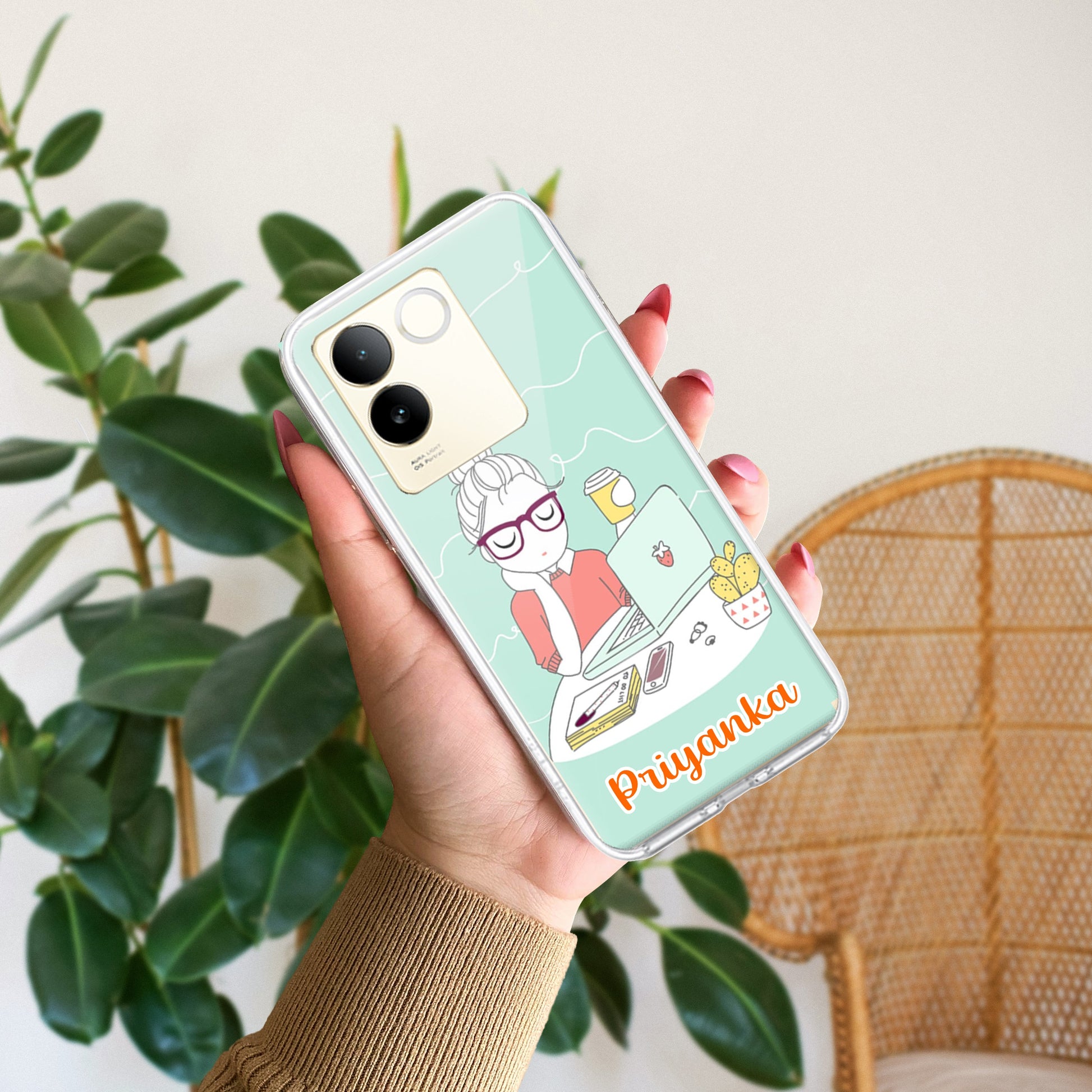 Creator Girl Customize Transparent Silicon Case For Vivo ShopOnCliQ