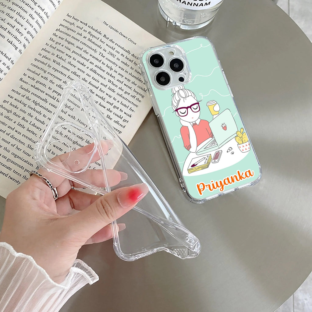 Creator Girl Customize Transparent Silicon Case For Oppo Reno 12 Pro 5G