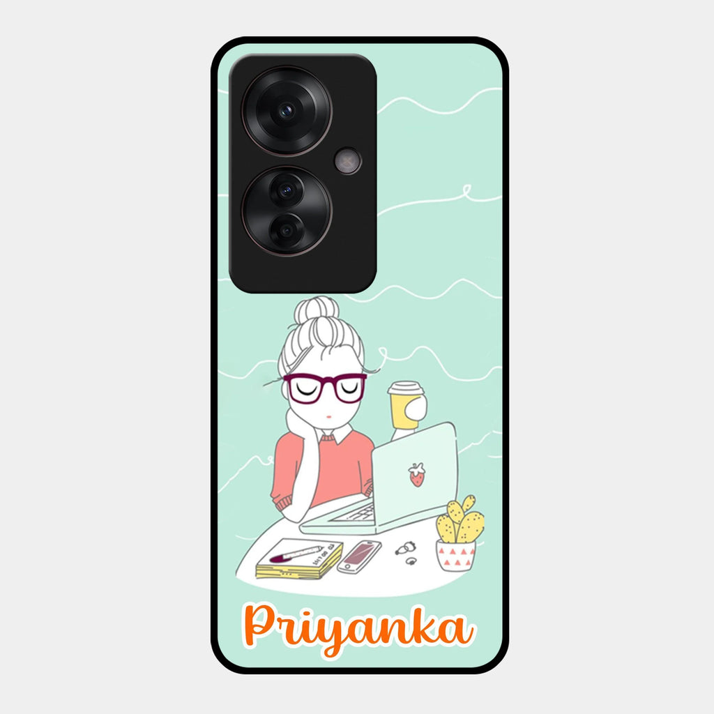 Creator Girl Glossy Metal Case Cover For Oppo - ShopOnCliQ