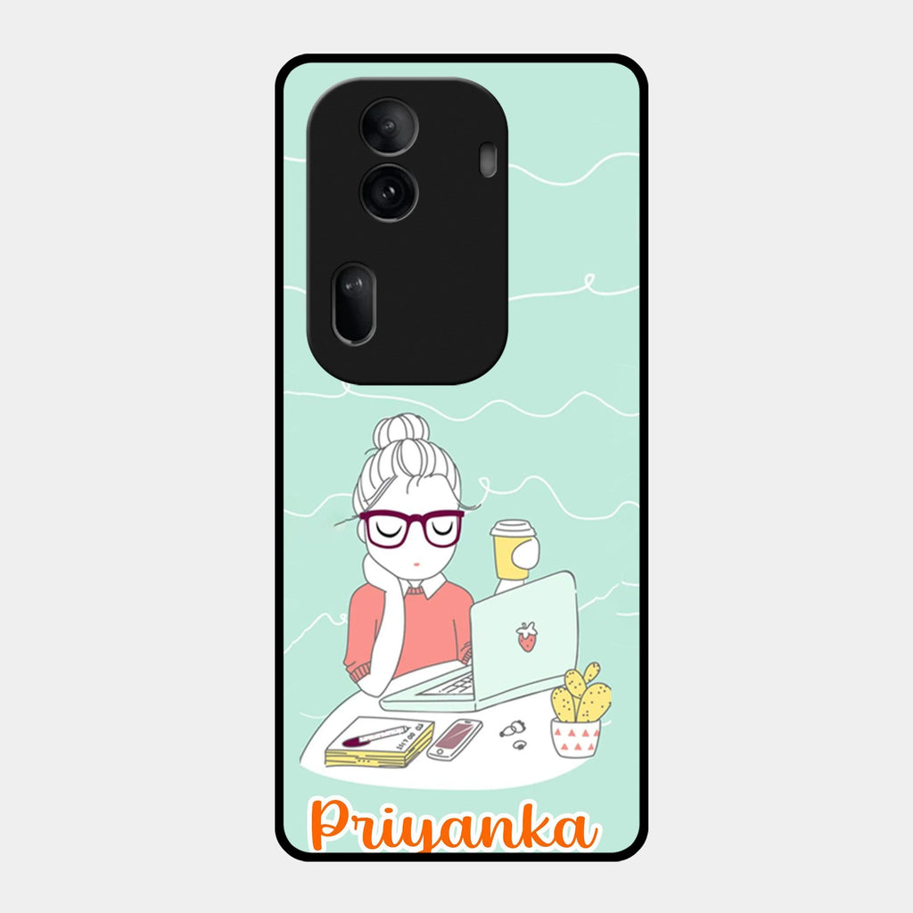 Creator Girl Glossy Metal Case Cover For Oppo - ShopOnCliQ