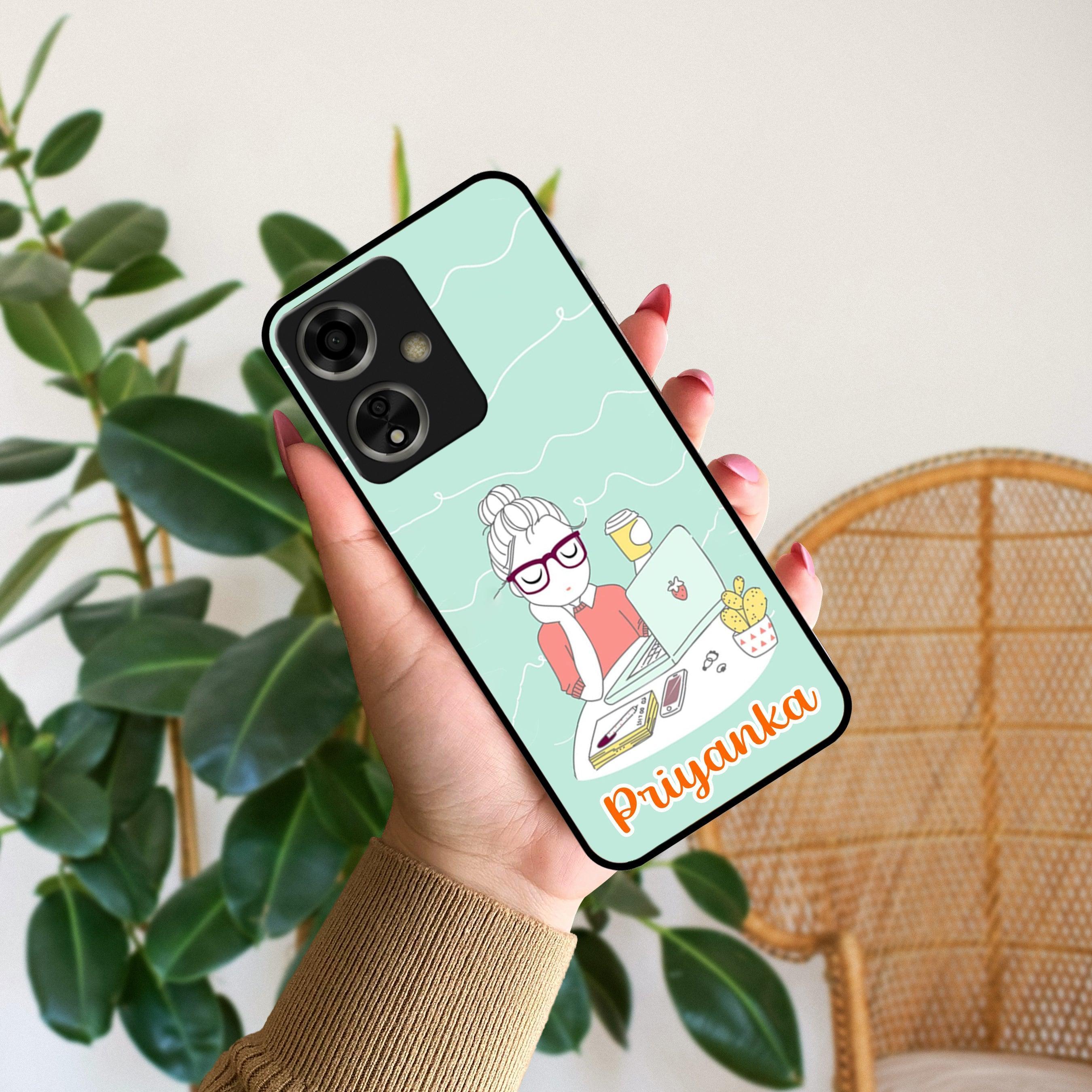 Creator Girl Glossy Metal Case Cover For Oppo - ShopOnCliQ