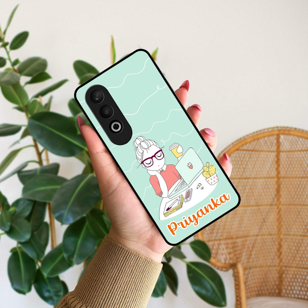 Creator Girl Glossy Metal Case Cover For Oppo - ShopOnCliQ