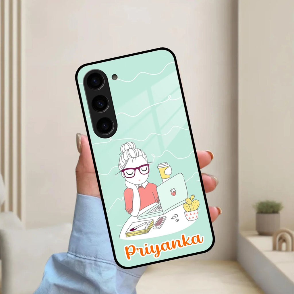 Creator Girl Glossy Metal Case Cover For Samsung - ShopOnCliQ