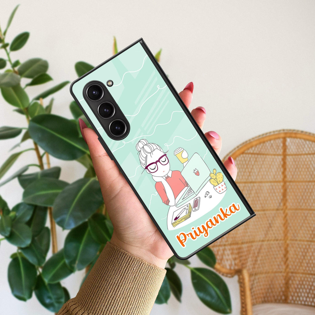 Creator Girl Glossy Metal Case Cover For Samsung - ShopOnCliQ