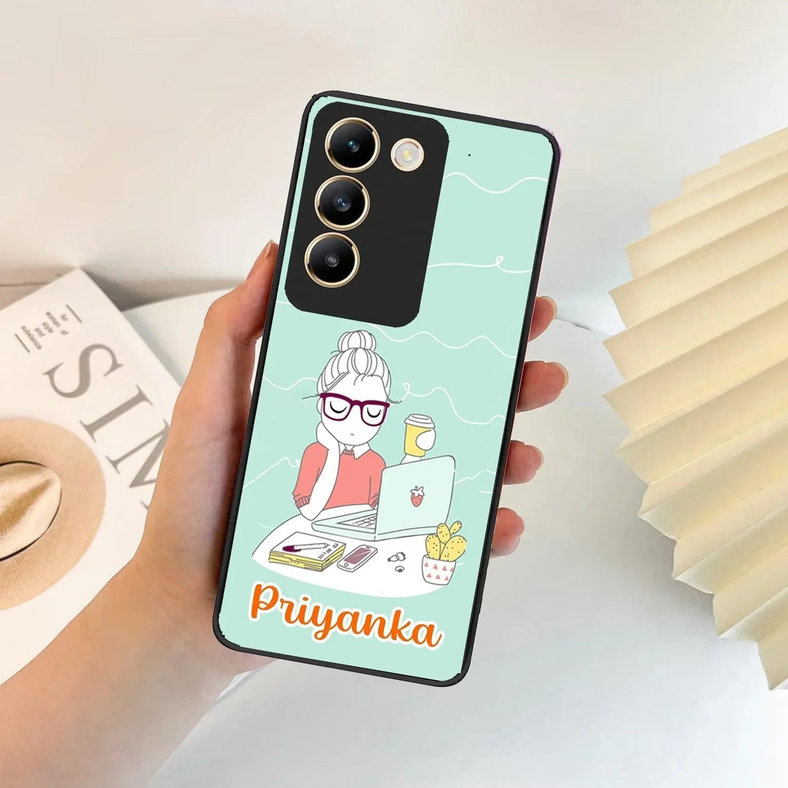 Creator Girl Glossy Metal Case Cover For Vivo - ShopOnCliQ