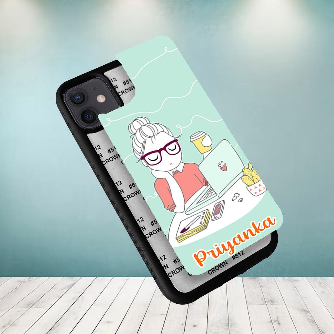 Creator Girl Glossy Metal Case Cover For iPhone - ShopOnCliQ