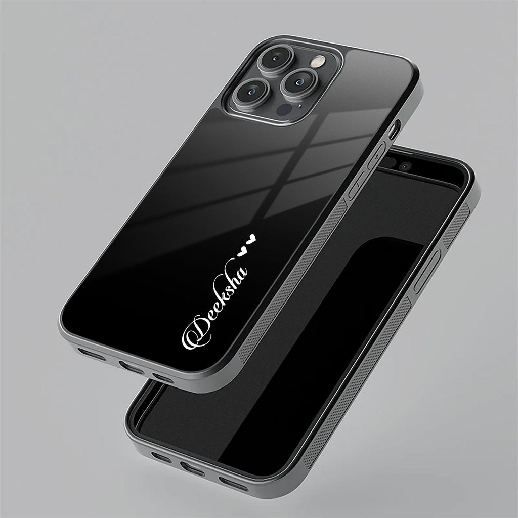 Customize Name Gradient Glass Case Cover Black For Samsung - ShopOnCliQ