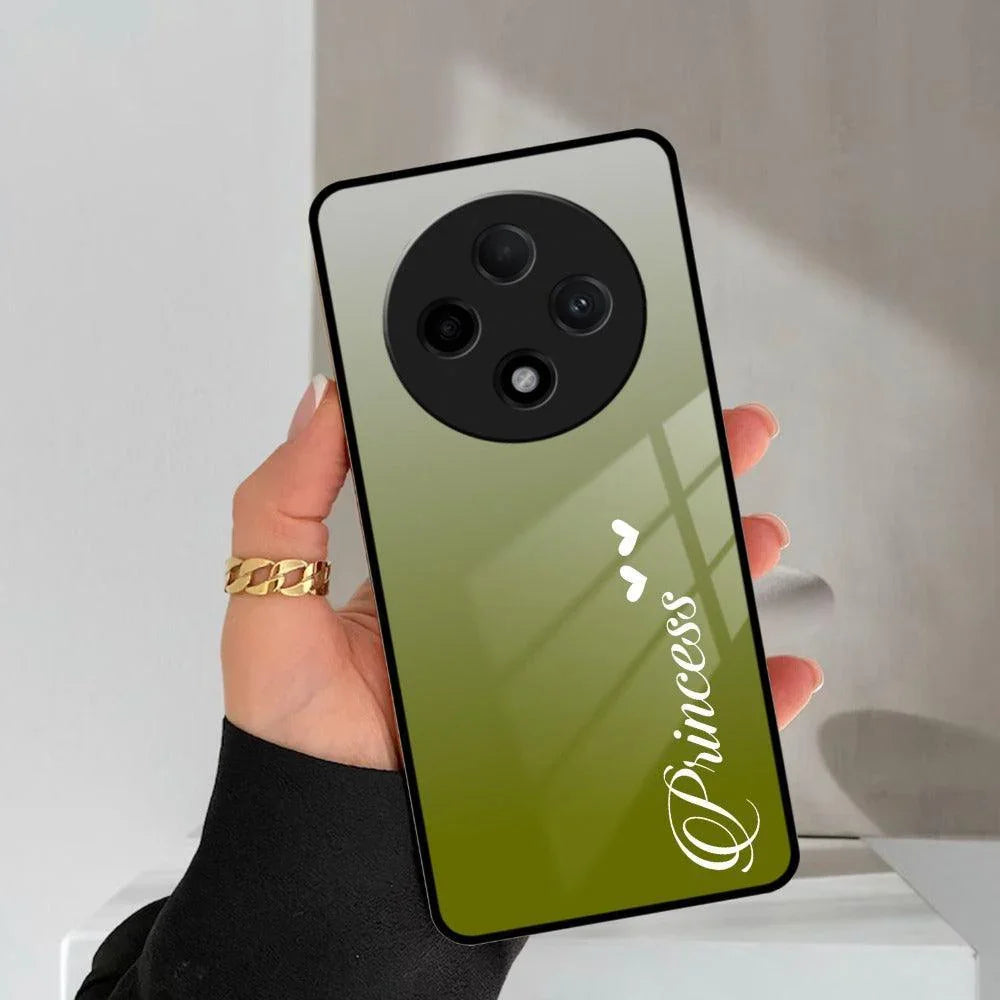 Customize Name Gradient Glass Case Cover Mint Green For Oppo - ShopOnCliQ