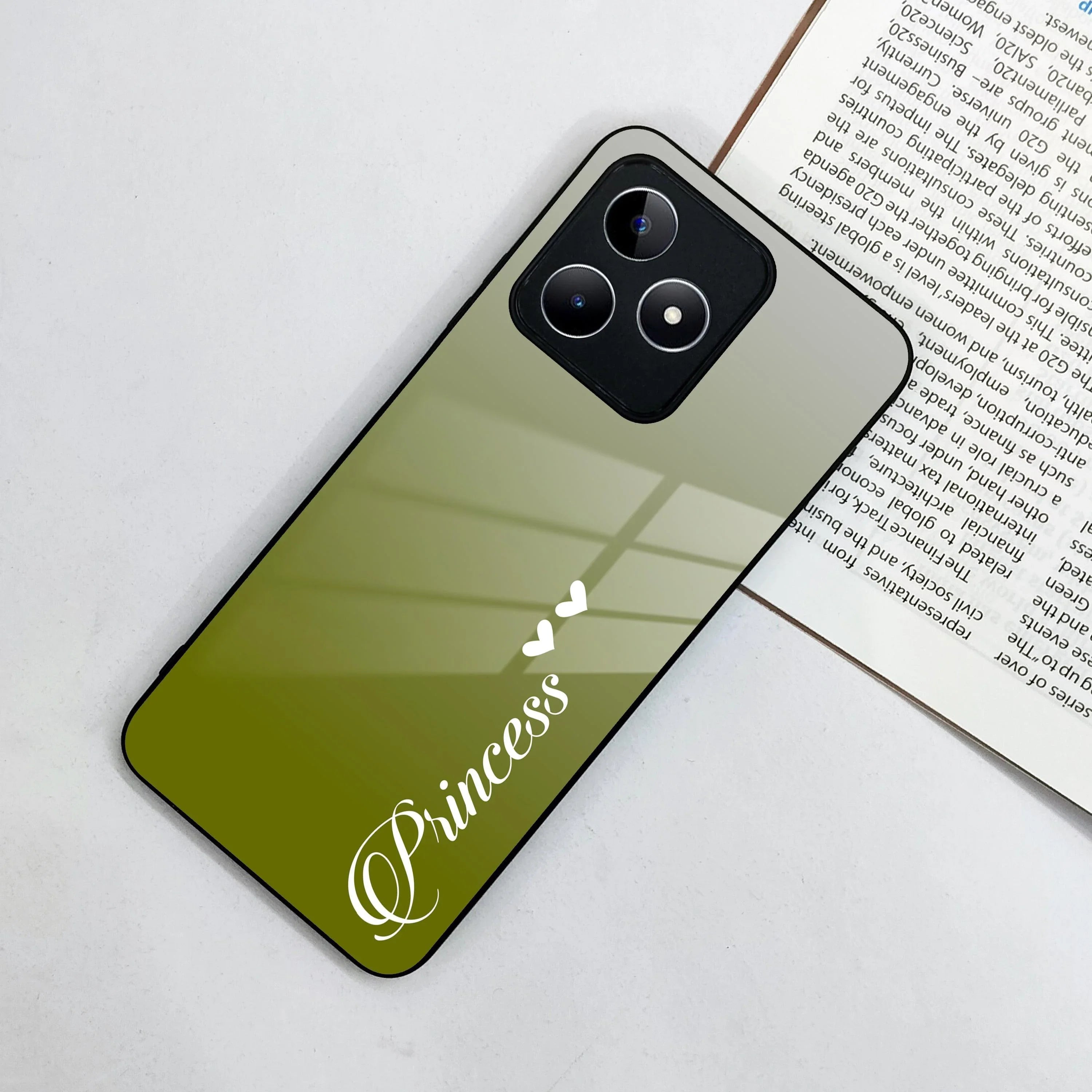 Customize Name Gradient Glass Case Cover Mint Green For Realme/Narzo - ShopOnCliQ