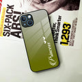 Customize Name Gradient Glass Case Cover Mint Green For iPhone - ShopOnCliQ