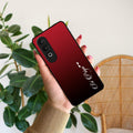 Customize Name Gradient Glass Case Cover Red Wine For Oneplus - ShopOnCliQ
