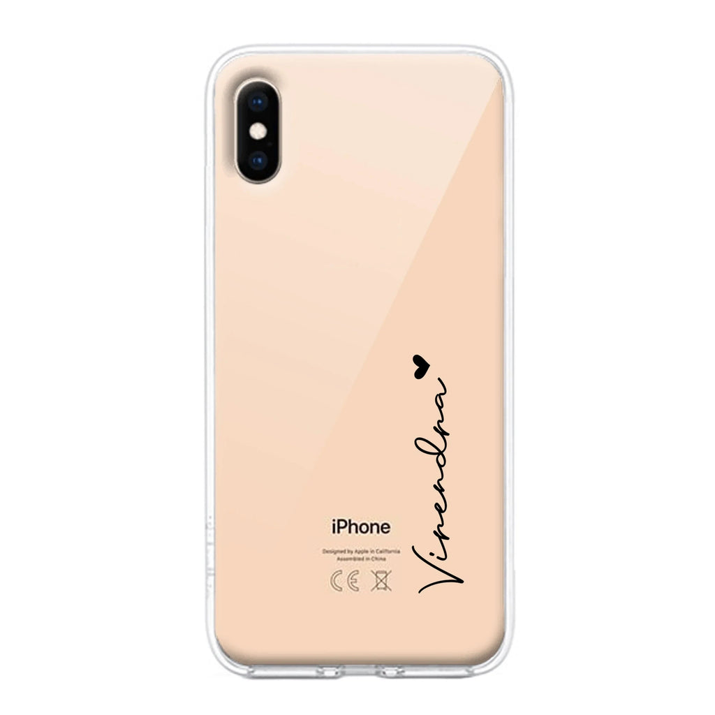 Customize Name Transparent Silicon Case For IPhone