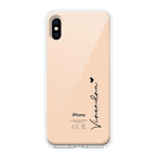 Customize Name Transparent Silicon Case For IPhone