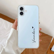 Customize Name Transparent Silicon Case For iPhone 17