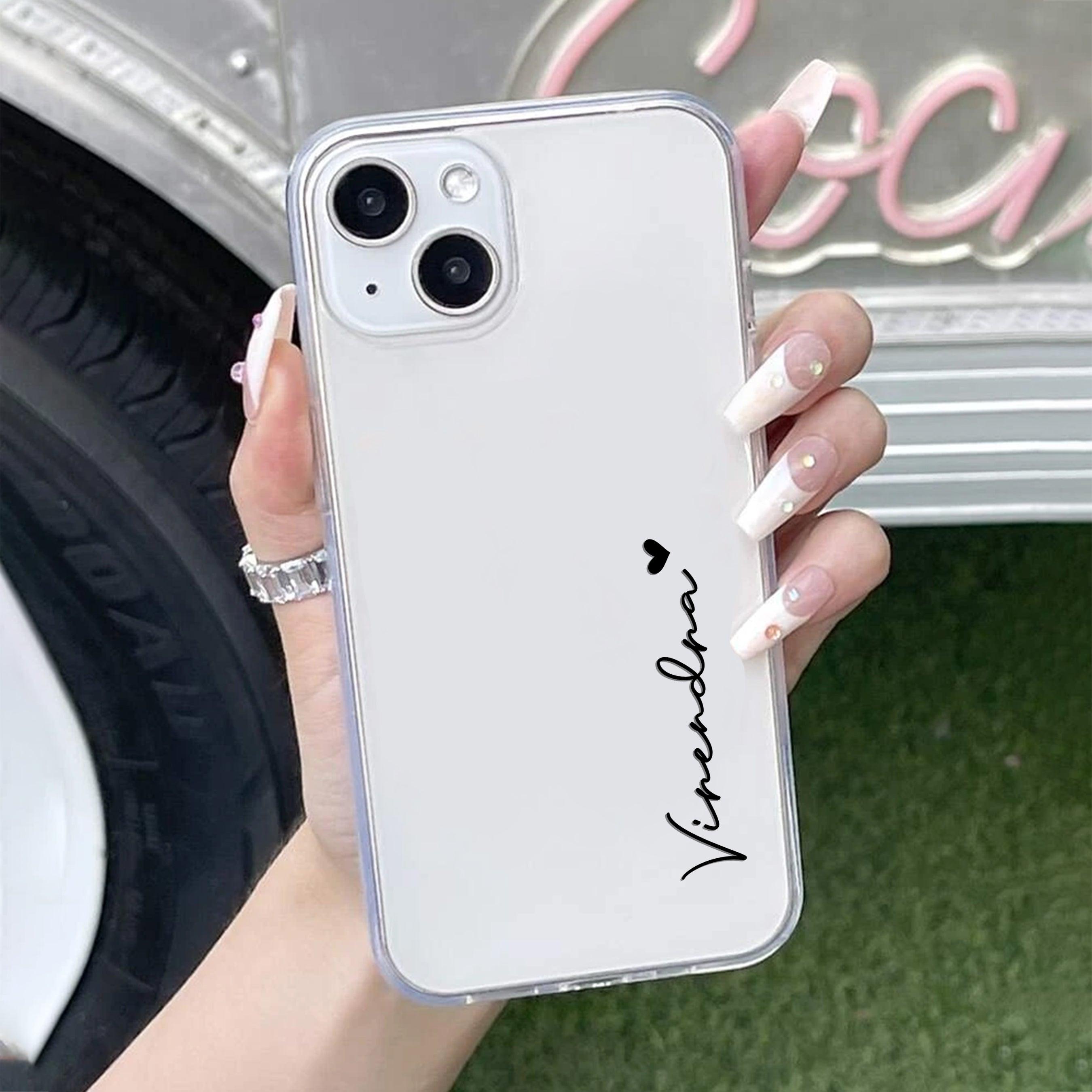 Customize Name Transparent Silicon Case For IPhone - ShopOnCliQ