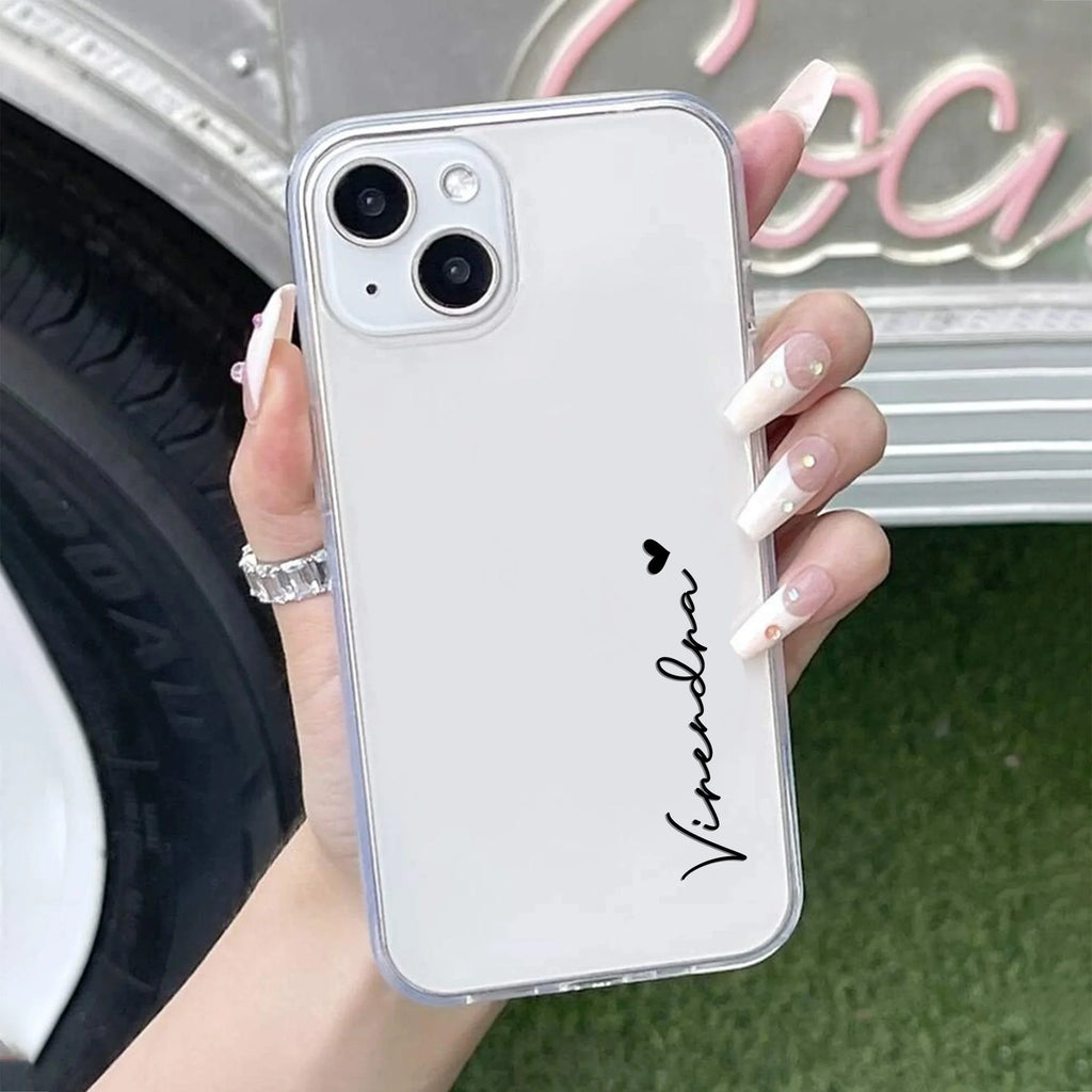 Customize Name Anti Yellow Clear Phone Case For iPhone - ShopOnCliQ