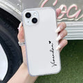 Customize Name Anti Yellow Clear Phone Case For iPhone - ShopOnCliQ
