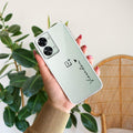 Customize Name Transparent Silicon Case For OnePlus Nord CE 2 5G