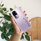 Customize Name Transparent Silicon Case For Oppo Reno 8T 5G