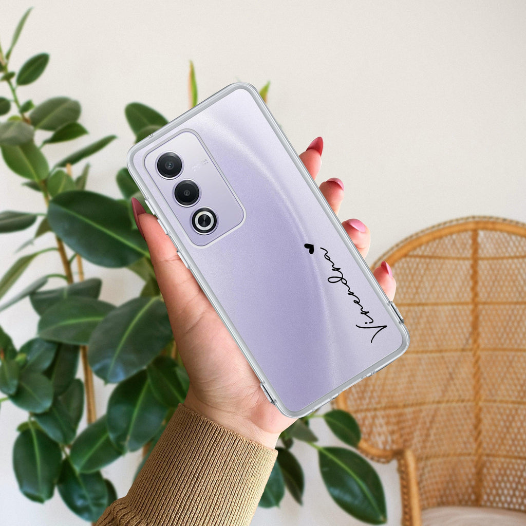Customize Name Transparent Silicon Case For Oppo A59 5G