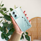 Customize Name Transparent Silicon Case For Oppo A78 5G