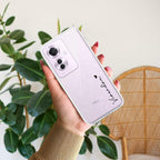 Customize Name Transparent Silicon Case For Oppo Reno 11 5G