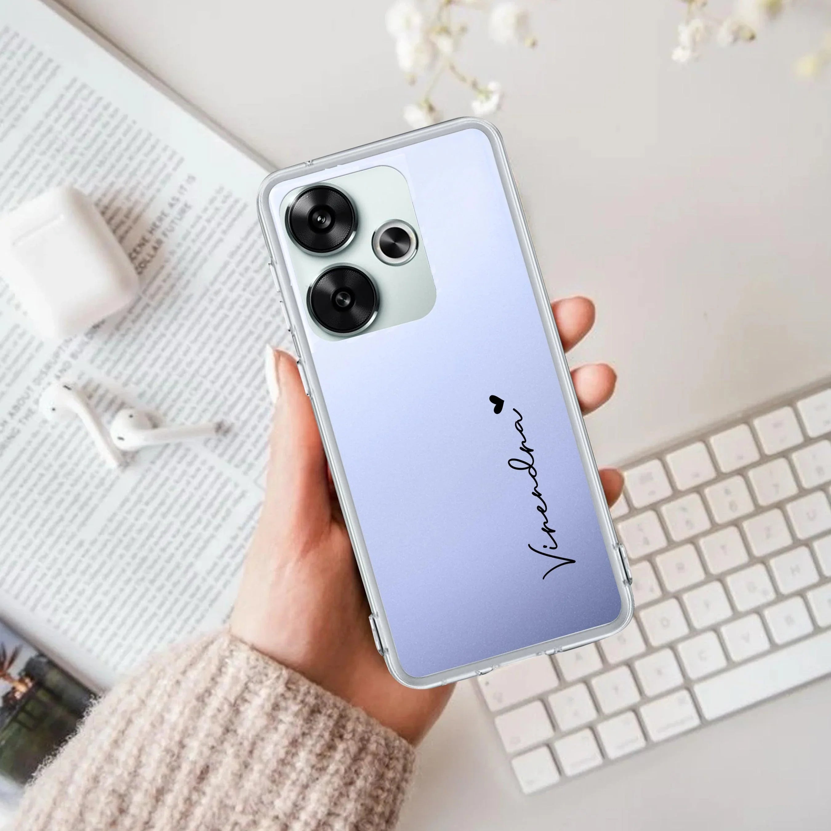 Customize Name Anti Yellow Clear Phone Case For Poco - ShopOnCliQ