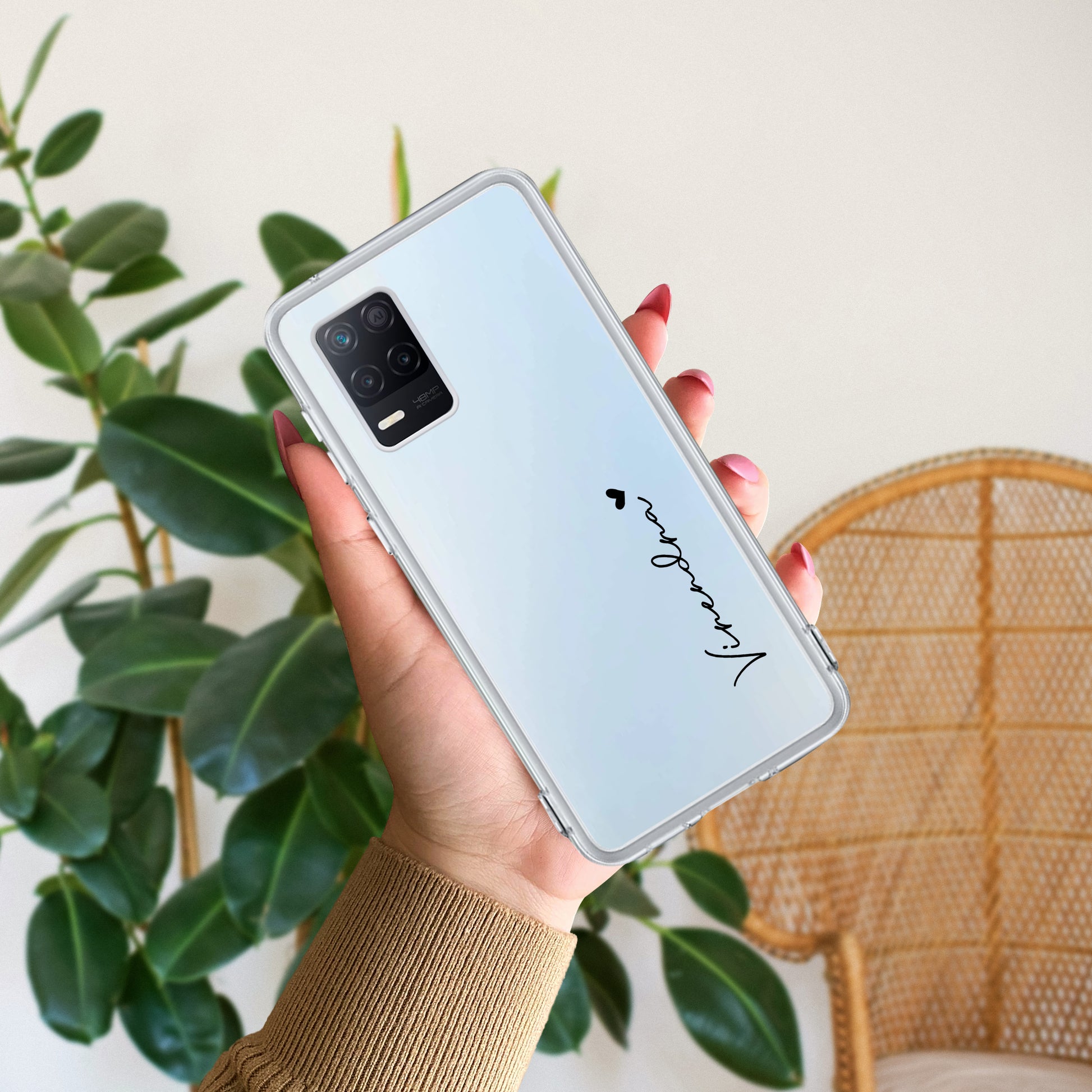 Customize Name Transparent Silicon Case For Realme/Narzo ShopOnCliQ