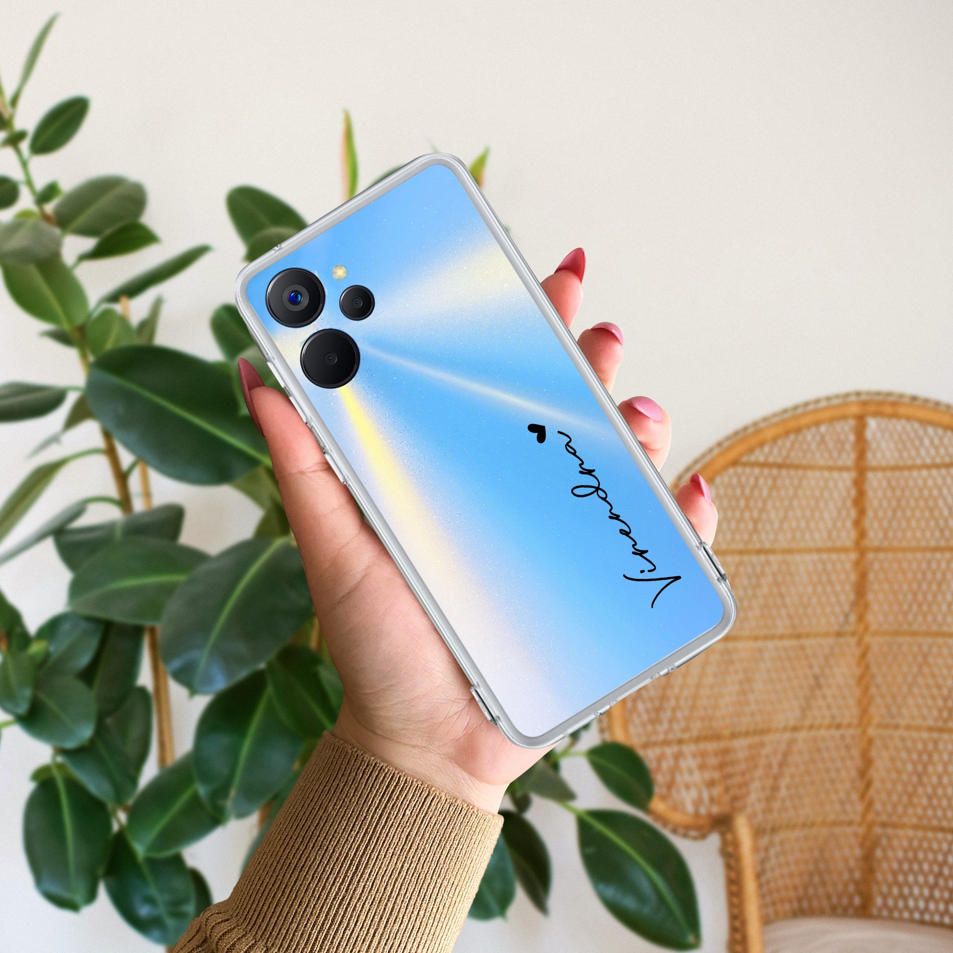 Customize Name Transparent Silicon Case For Realme/Narzo ShopOnCliQ