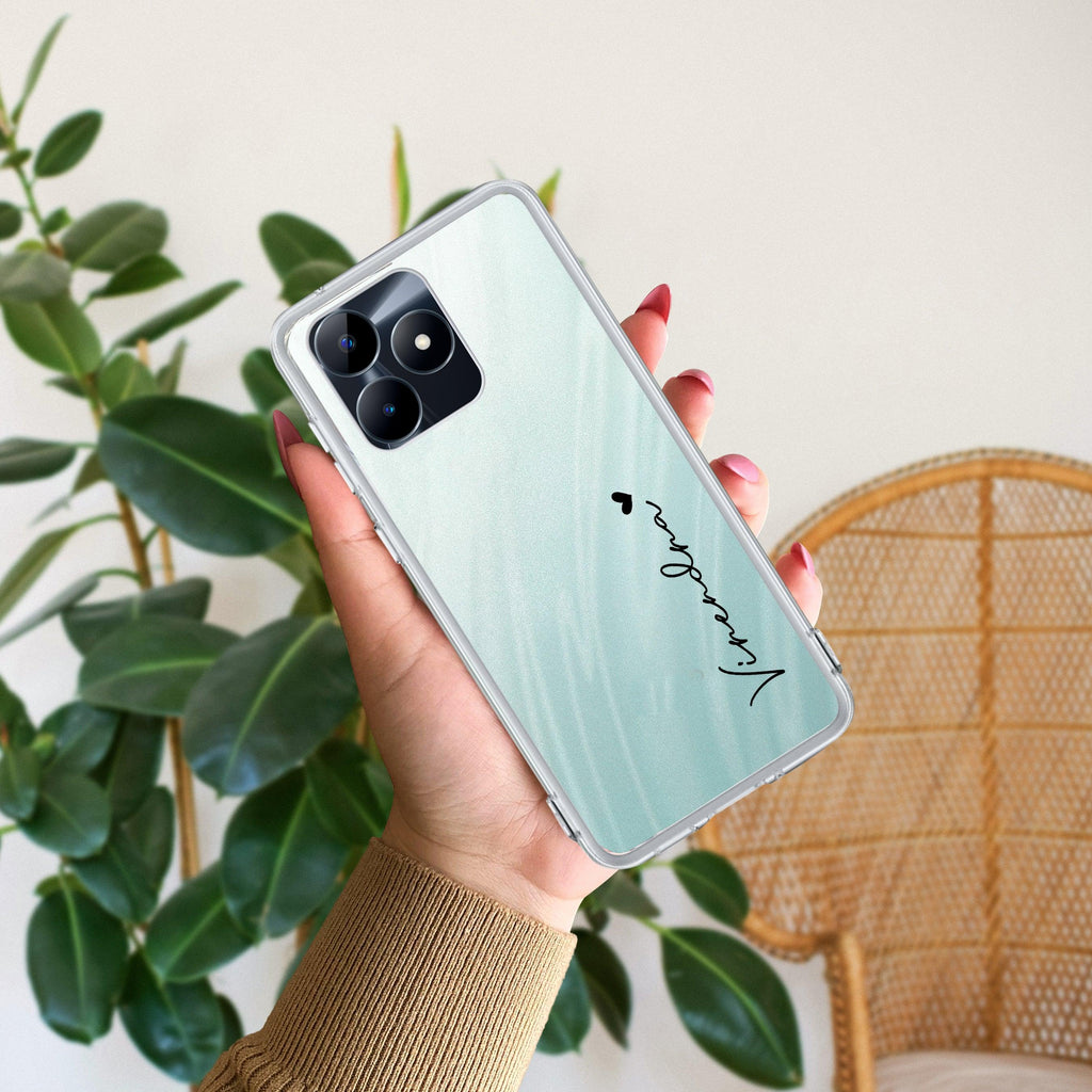 Customize Name Transparent Silicon Case For Realme/Narzo - ShopOnCliQ