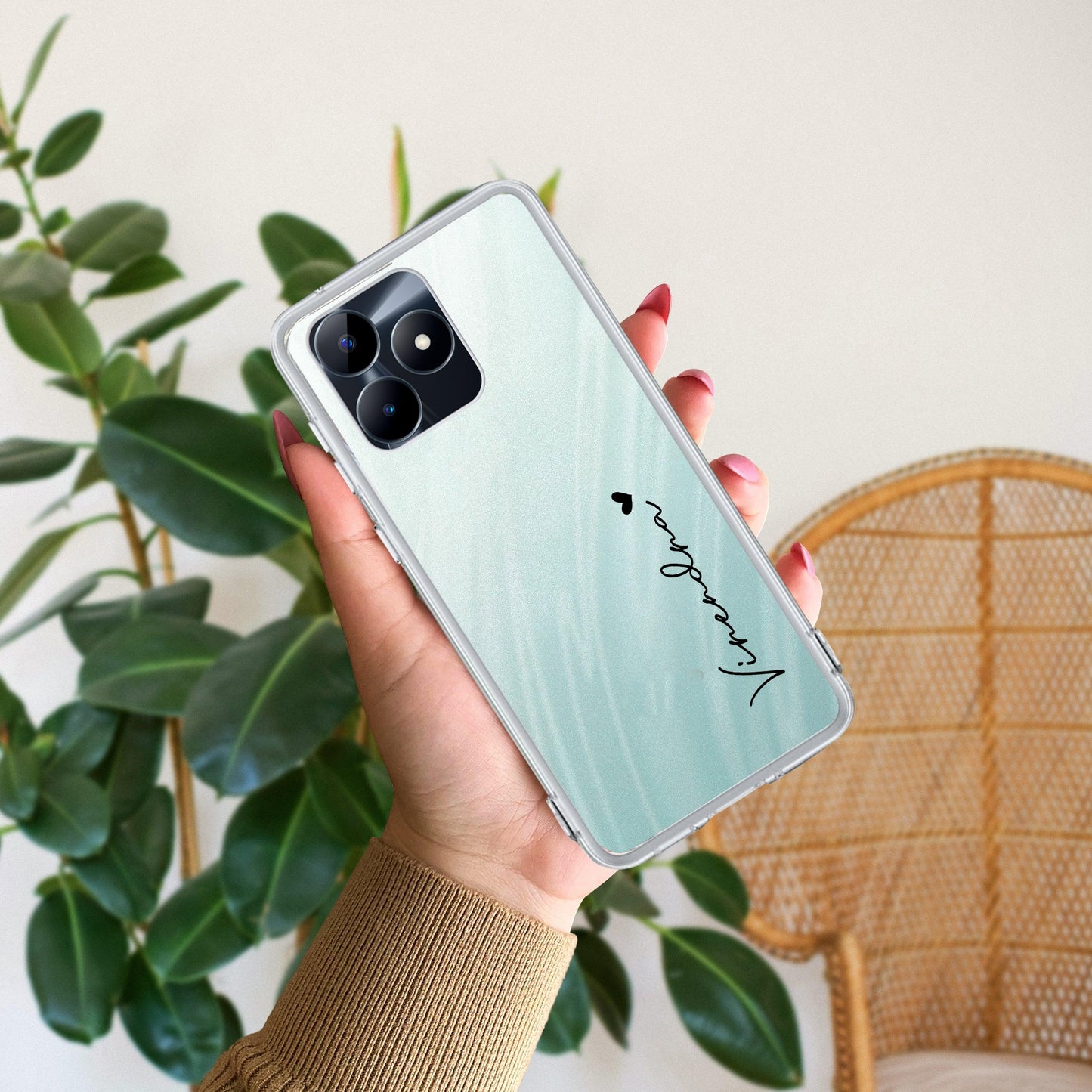 Customize Name Anti Yellow Clear Phone Case For Realme/Narzo - ShopOnCliQ