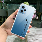 Customize Name Transparent Silicon Case For Redmi Note 9 Pro / Redmi Note 9 Pro Max / Redmi Note 10 lite